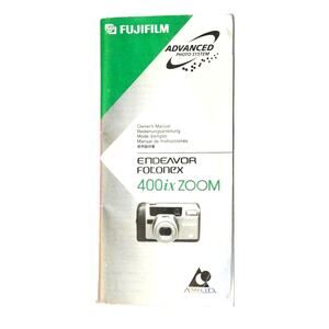Fujifilm Endeavor Fotonex 400ix Zoom Instruction Manual - OEM